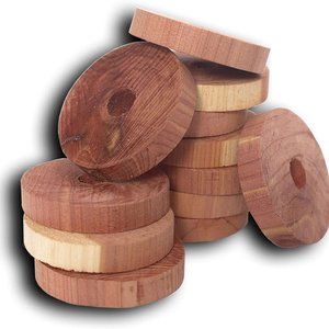 Cedar Fresh Red Cedar Wood Rings for Hangers 48 pc